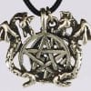 Incredible Twin Dragons Pentagram Amulet